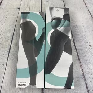 Boody Active Eco Wear Full Length Leggings (2 Pair) Women's XS Sz 0-2 Black